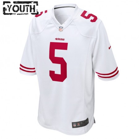 Kinder San Francisco 49ers Trikot Trey Lance 5 Nike Weiß 2021 NFL Draft